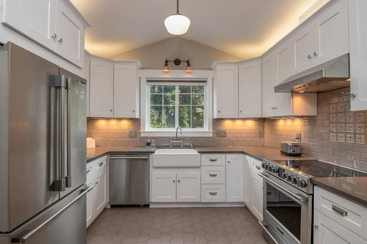 U Shaped Kitchen Remodel